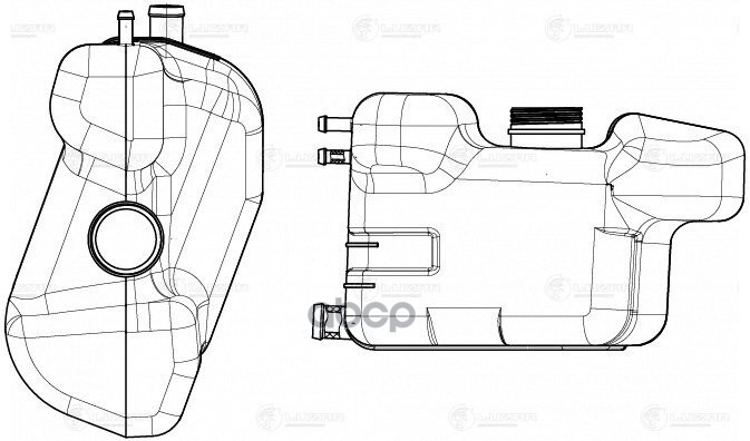 Бачок Расширит. Охл. Жидкости Для А/М Лада 2110-12 (1 Горловина) (Let 0103) LUZAR арт. LET
