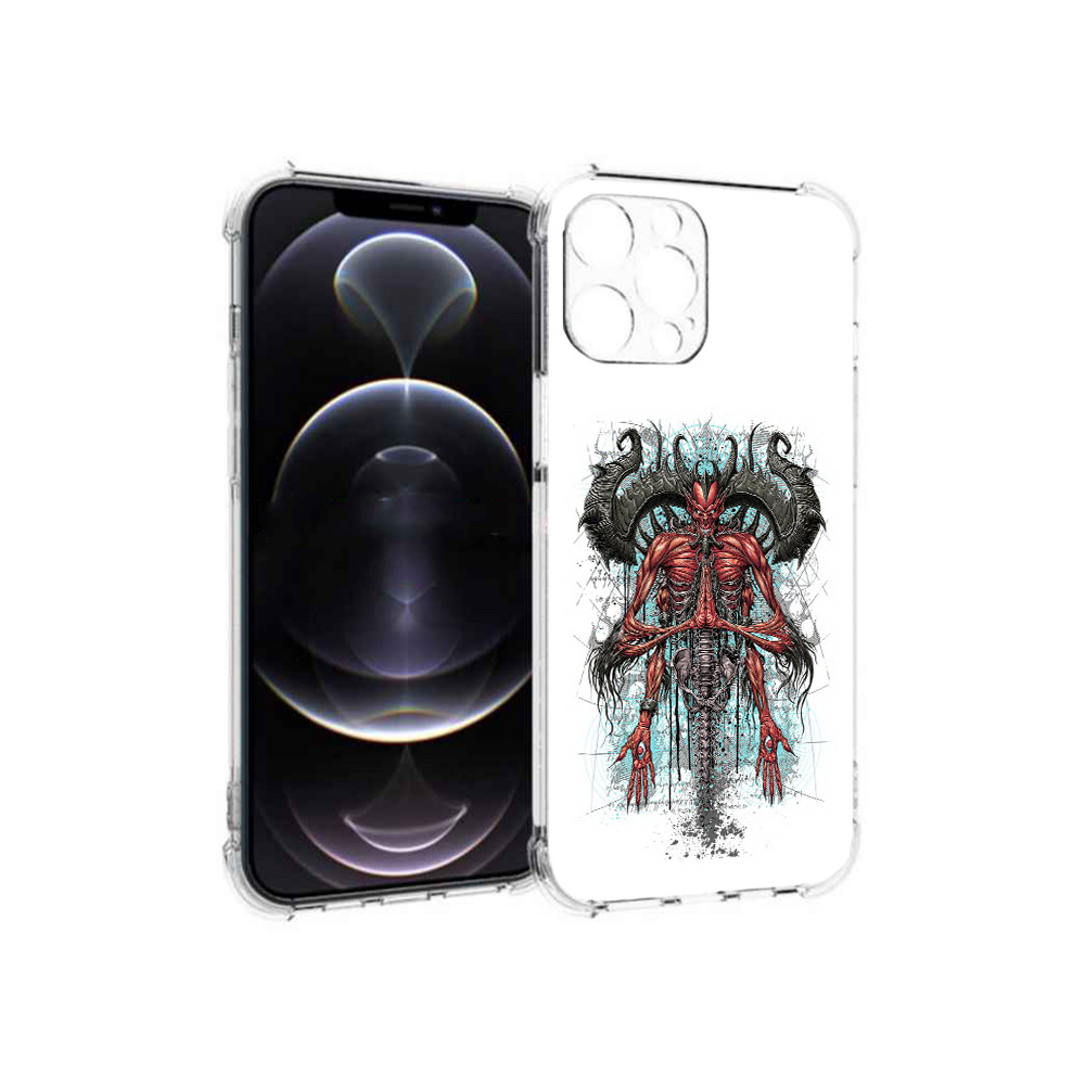 

Чехол MyPads Tocco для Apple iPhone 12 Pro Max дьявол (PT157374.616.340), Прозрачный, Tocco