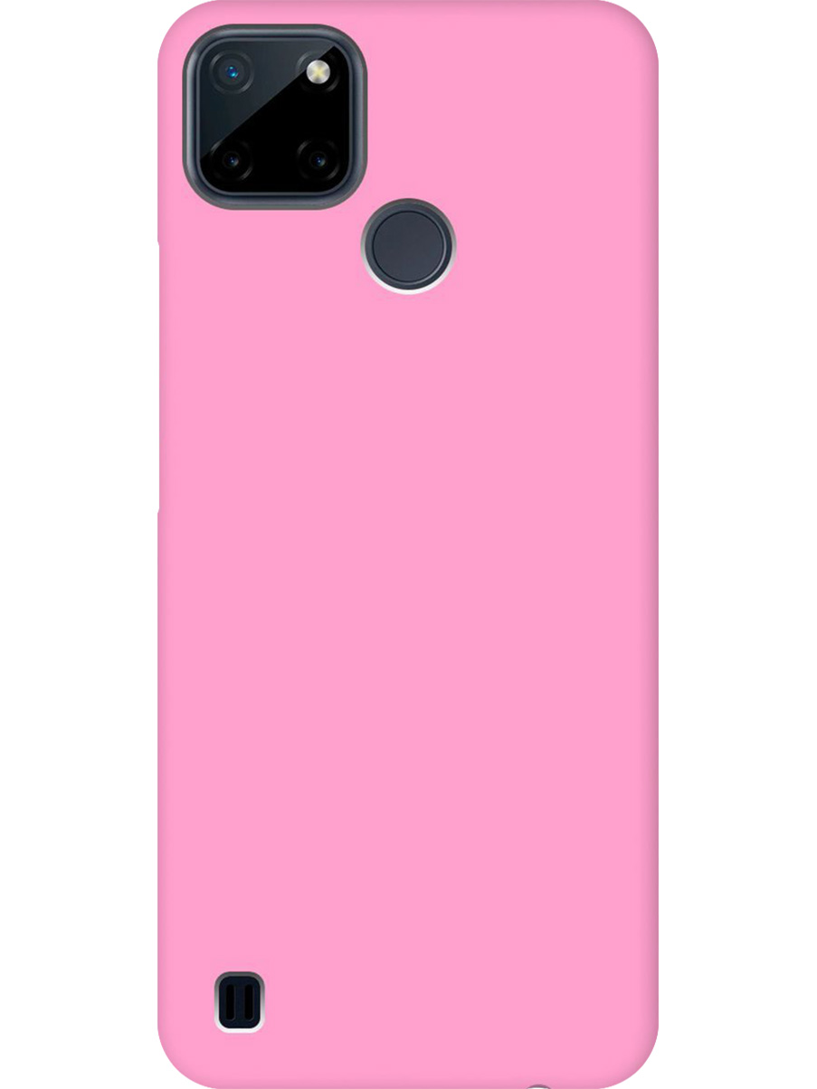 

Силиконовый чехол на Realme C21Y матовый розовый, 735001121