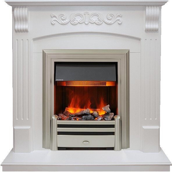 

Электрокамин Dimplex Sorrento (белый дуб) с очагом Chesford