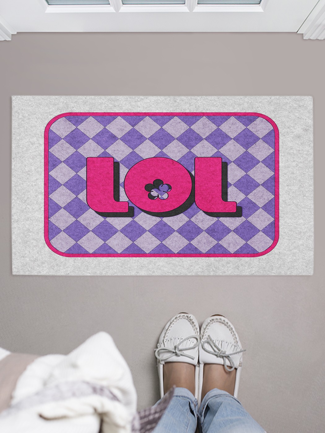 

Придверный коврик в прихожую для обуви, на резиновой основе, 75x45 см door_84355 JoyArty