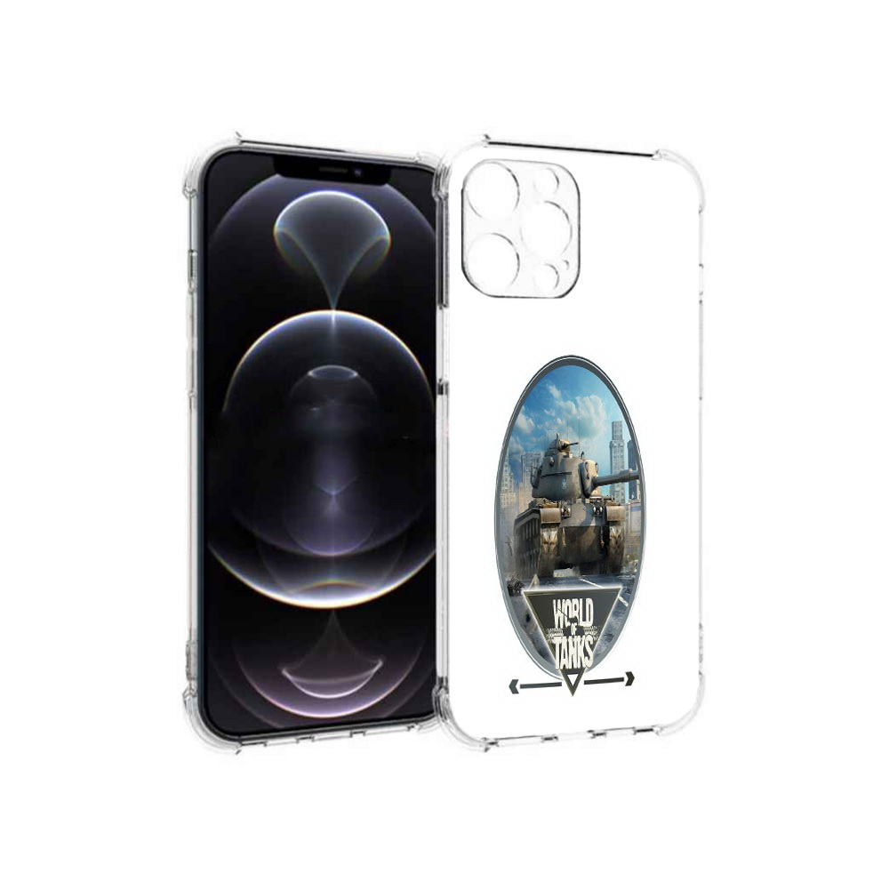 

Чехол MyPads Tocco для Apple iPhone 12 Pro Max игра с танками (PT157374.616.375), Прозрачный, Tocco