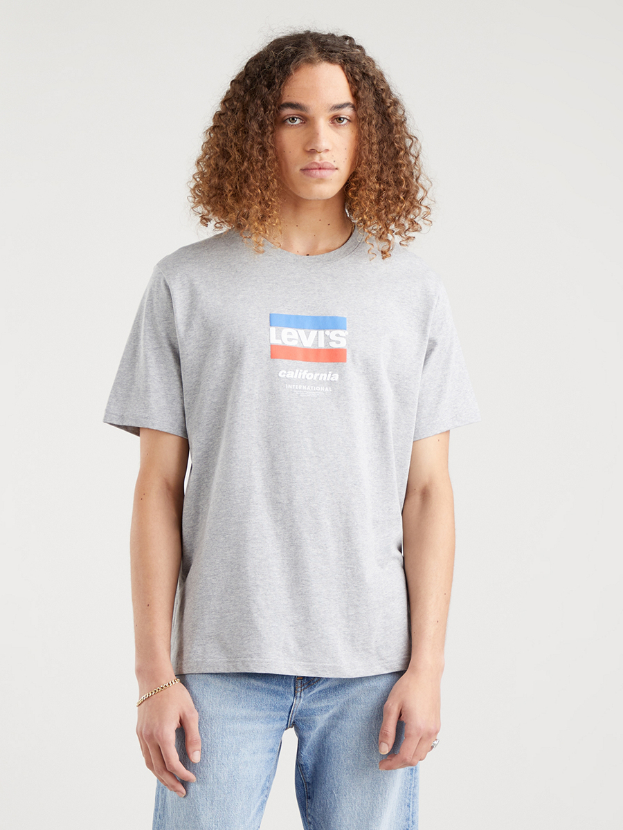 

Футболка мужская Levi's 16143-0497 серая 2XL, 16143-0497