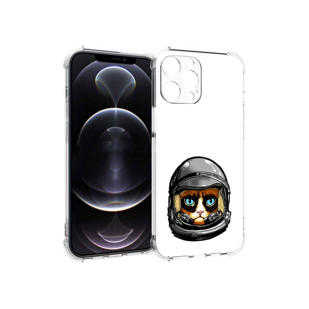 

Чехол MyPads Tocco для Apple iPhone 12 Pro Max кот космонавт (PT157374.616.400), Прозрачный, Tocco