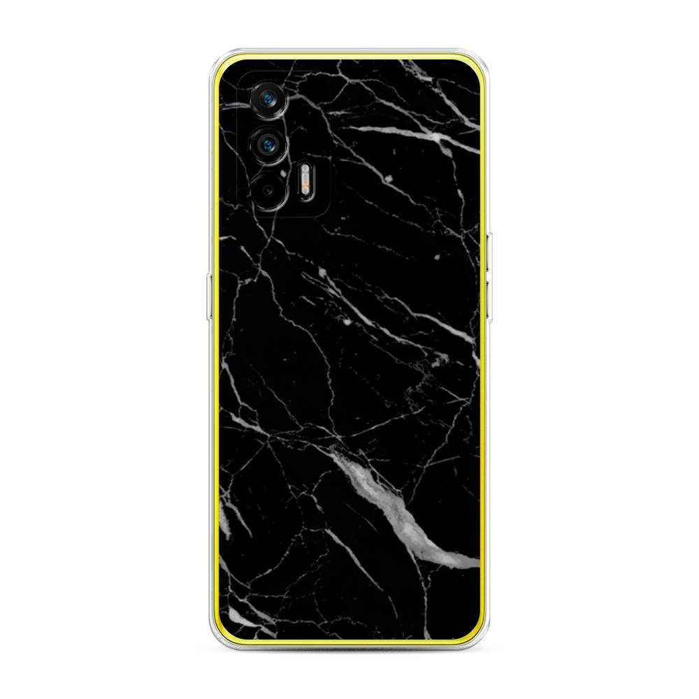 

Силиконовый чехол "Черный минерал" на Realme Q3 Pro, 256550-3