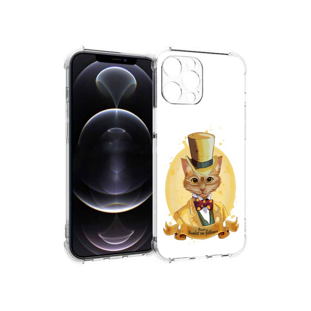 

Чехол MyPads Tocco для Apple iPhone 12 Pro Max кот юрист (PT157374.616.401), Прозрачный, Tocco