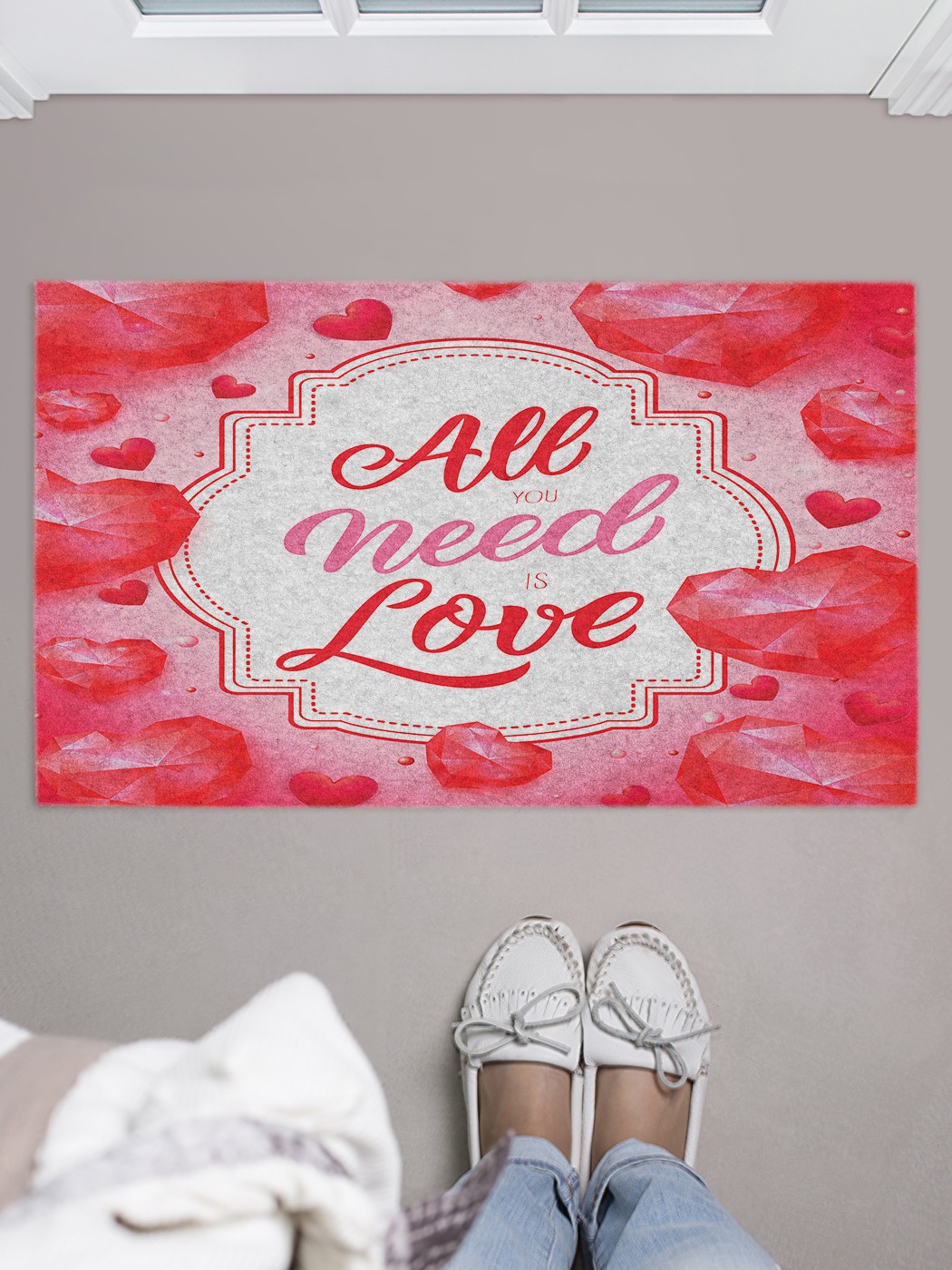 

Придверный коврик в прихожую для обуви, на резиновой основе, 75x45 см door_84491 JoyArty