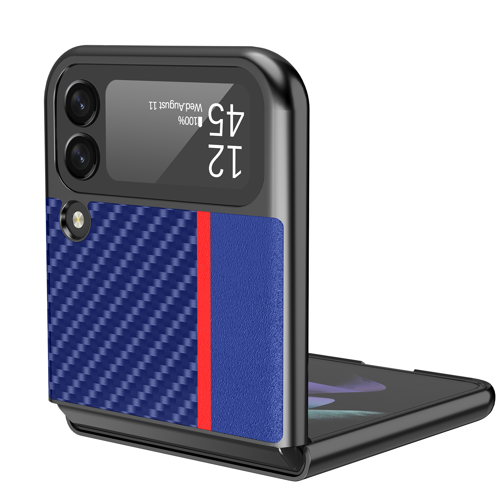 

Чехол-бампер MyPads из пластика с матовой отделкой, Синий, Carbon