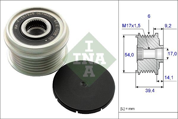 

Шкив Генератора INA 535015110