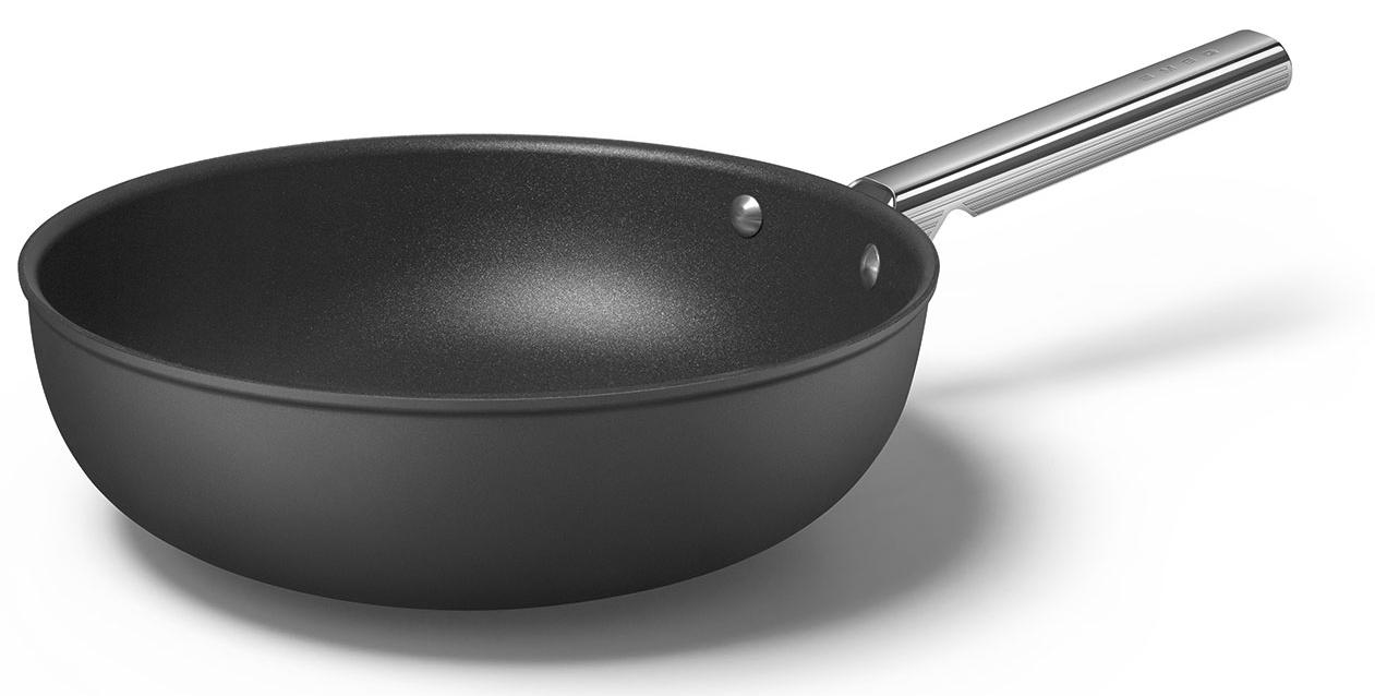 фото Сковорода wok smeg ckfw3001blm (black)