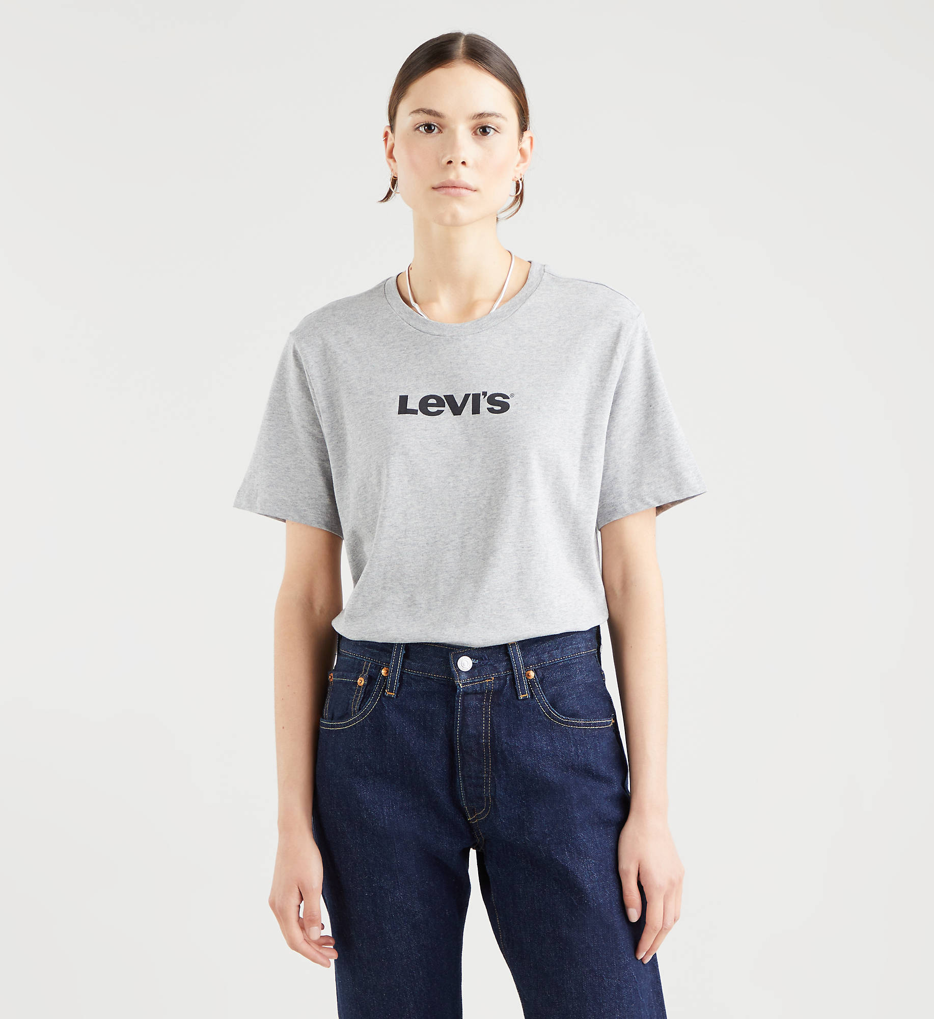 

Футболка женская Levi's A2083-0006 серая 2XL, A2083-0006