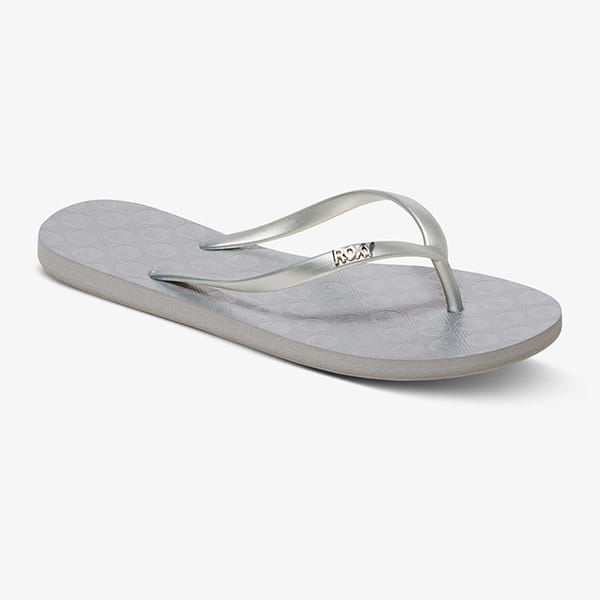 

Шлепанцы женские Roxy ARJL100663-SIL серые 36 RU, ARJL100663-SIL