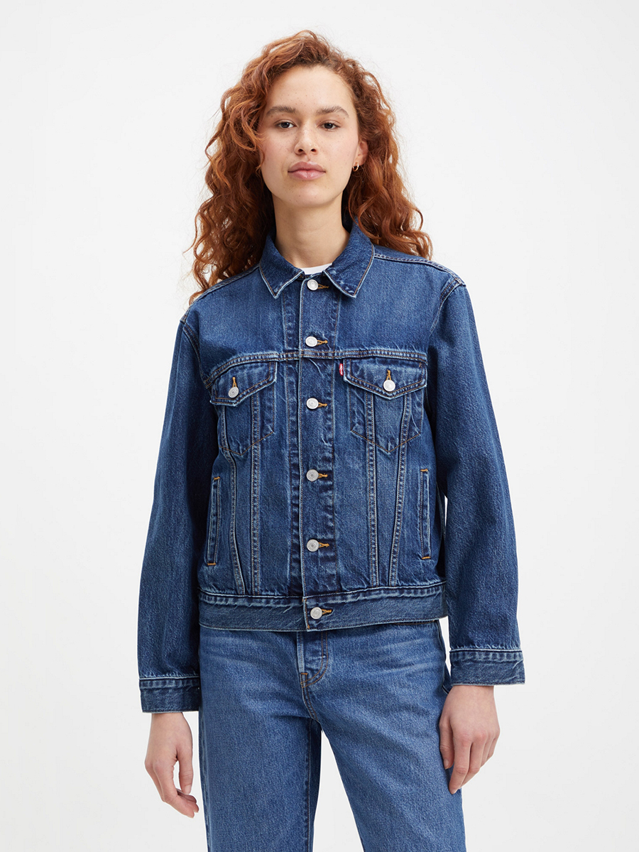 

Джинсовая куртка женская Levi's 29944-0196 синяя S, 29944-0196