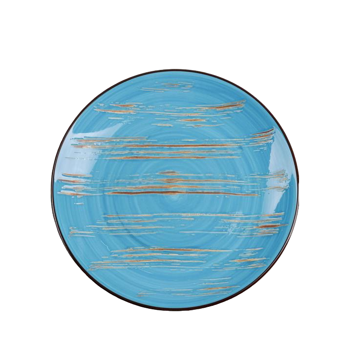 

Тарелка обеденная Scratch, d=22,5 см, цвет голубой, Посуда Wilmax Scratch