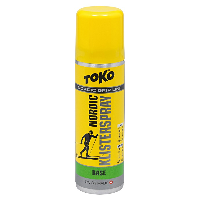 

Клистер TOKO Nordic Klister Spray Base Green 0°С -30°С 70 ml, Желтый;зеленый, Nordic Klister Spray Base Green