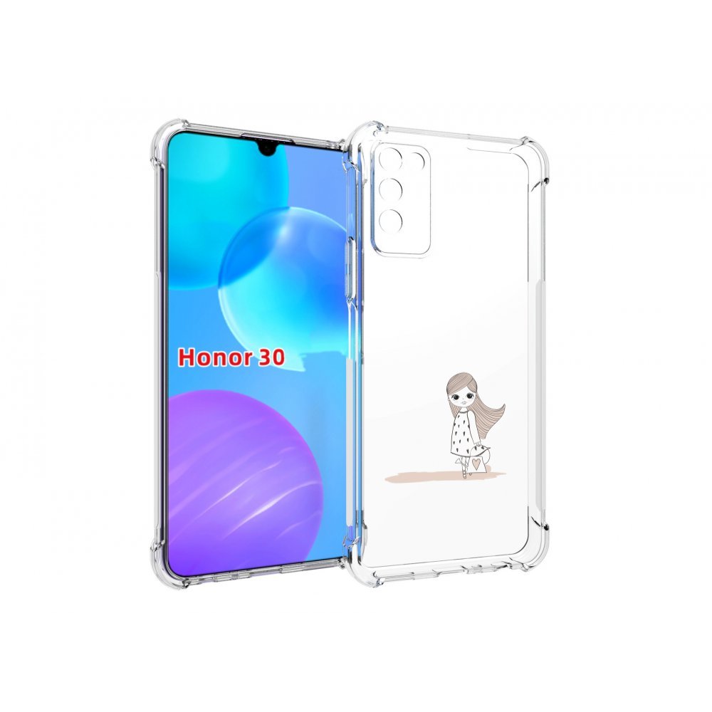 

Чехол MyPads Девочка с сумкой для Huawei Honor 30 Lite, Tocco