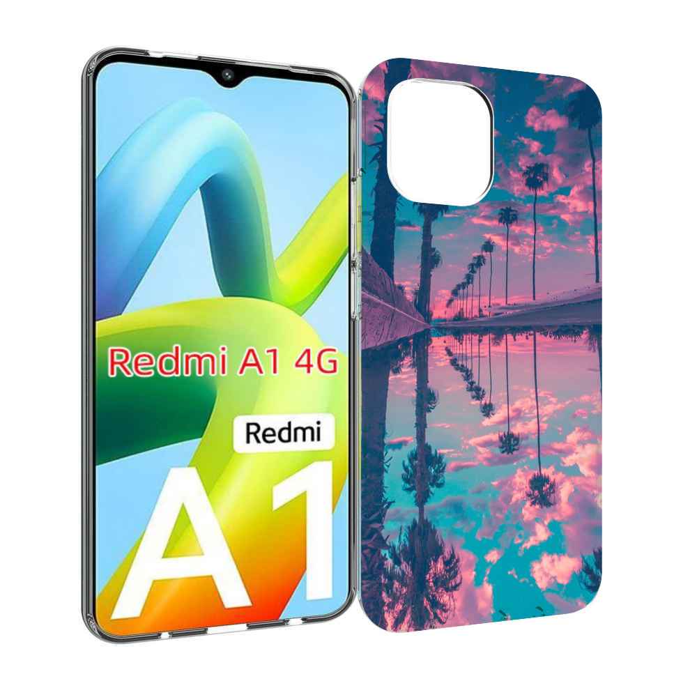 

Чехол Mypads Отражение-Пальм Для Xiaomi Redmi A1, Прозрачный, Tocco