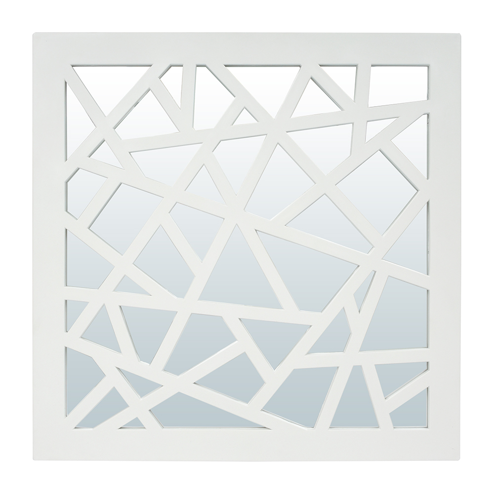 Зеркало декоративное, QWERTY, Турин, 39*39 см, белый