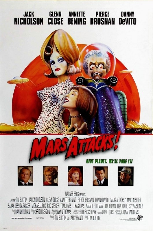 

Постер к фильму "Марс атакует!" (Mars Attacks!) Оригинальный 68,6x104,1 см