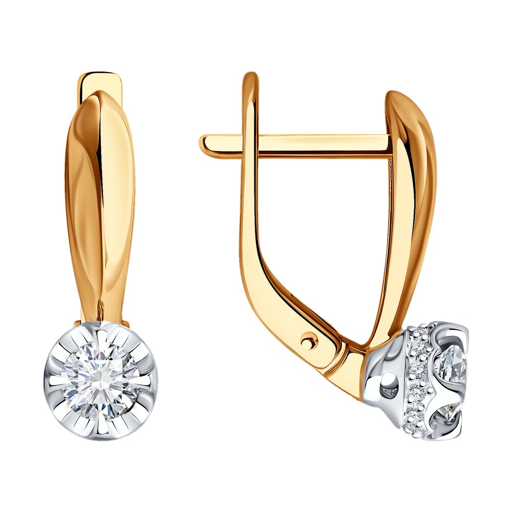 

Серьги из красного золота Diamant 51-220-02476-1, бриллиант, 51-220-02476-1