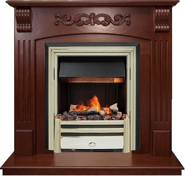 

Электрокамин Dimplex Sorrento угловой (орех) с очагом Cavendish