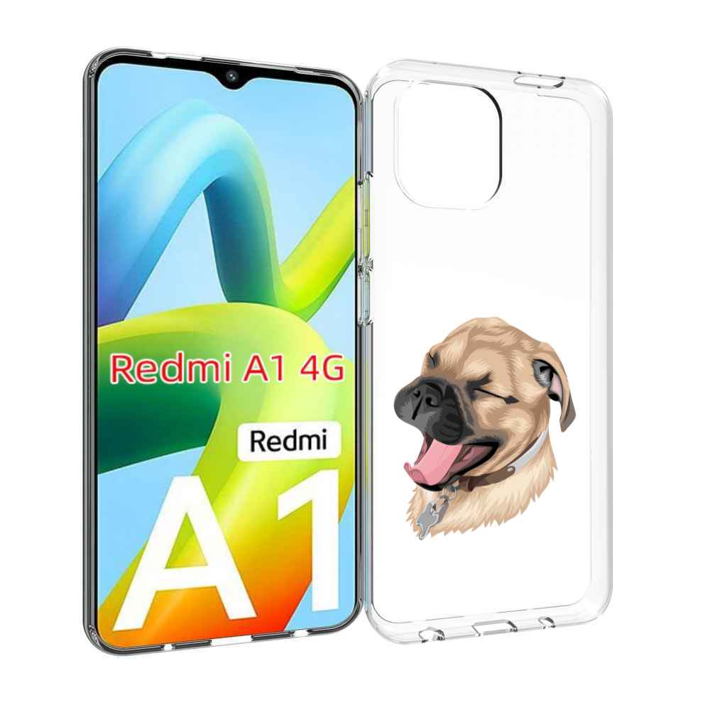 

Чехол Mypads Очень-Довольная-Собака Для Xiaomi Redmi A1, Прозрачный, Tocco