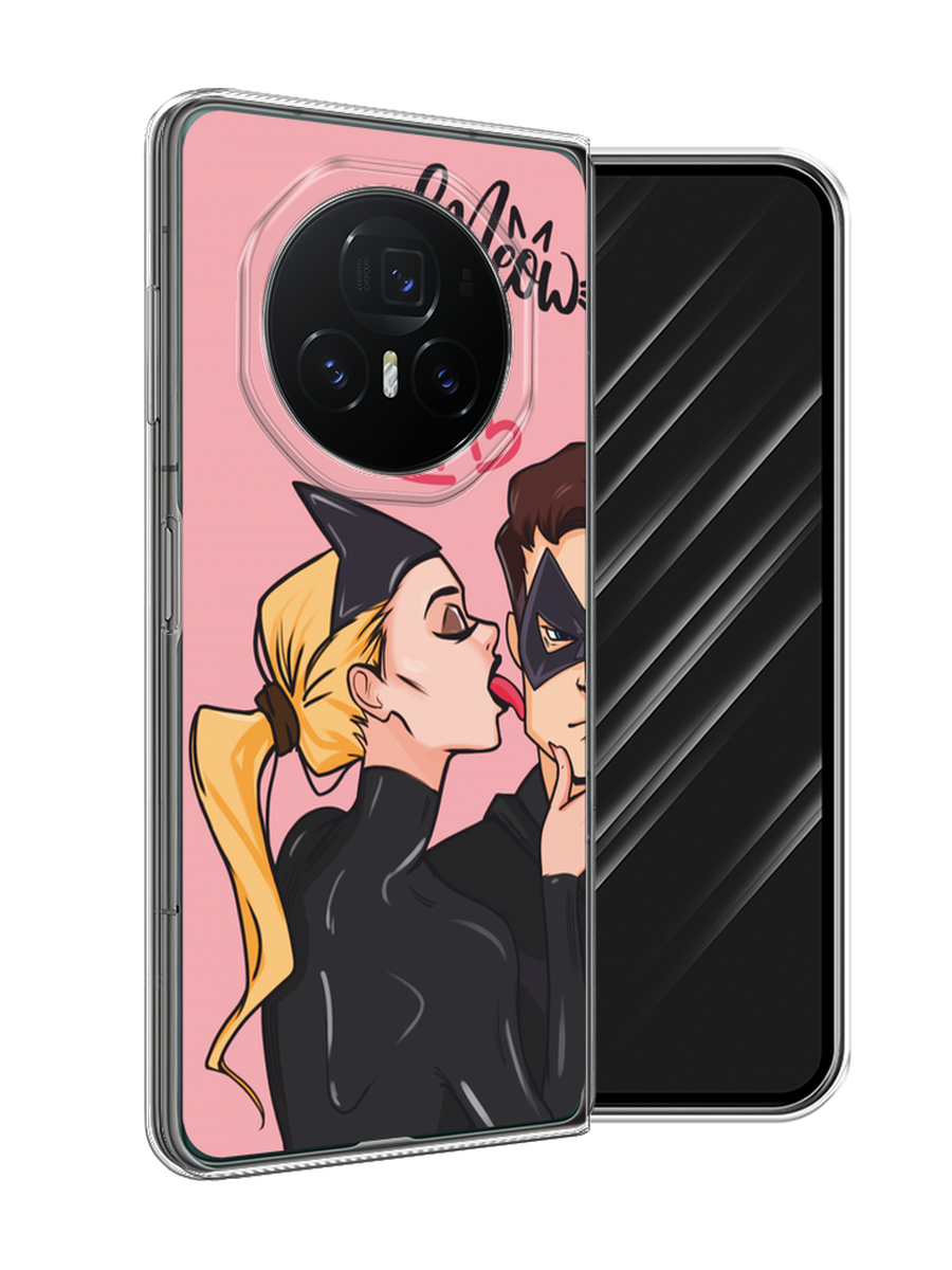 

Чехол Awog на Honor Magic V3 "Kiss of Cat Woman", Розовый;черный;бежевый, 6125050-1