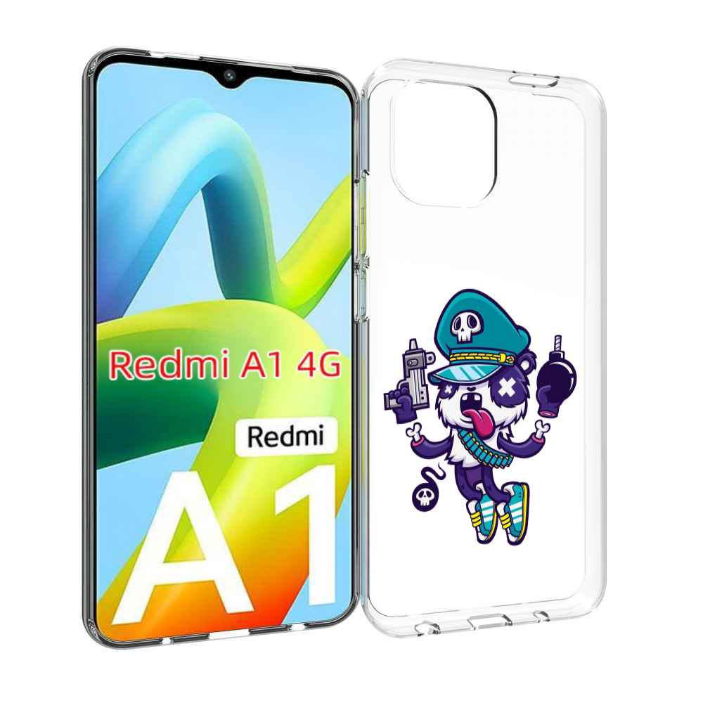 

Чехол Mypads Персонаж С Пистолетом И Бомбочкой Для Xiaomi Redmi A1, Прозрачный, Tocco