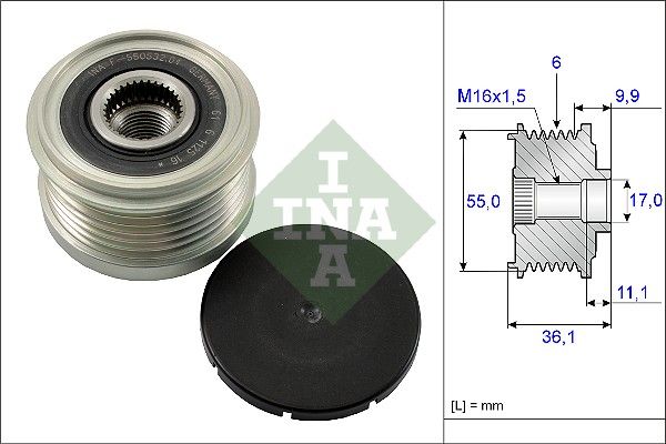 

Шкив Генератора INA 535010310
