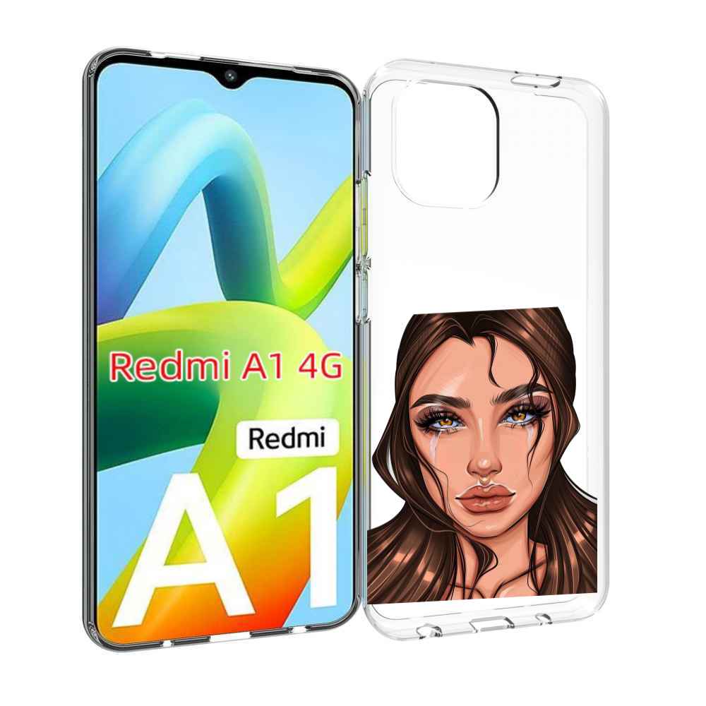 

Чехол Mypads Плачущая-Девушка Женский Для Xiaomi Redmi A1, Прозрачный, Tocco