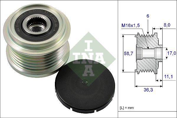 

Шкив Генератора INA 535016010