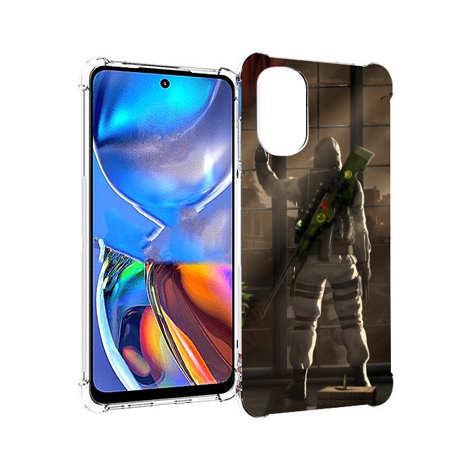 

Чехол MyPads Контр-Страйк-в-дыму для Motorola Moto E32, Прозрачный, Tocco
