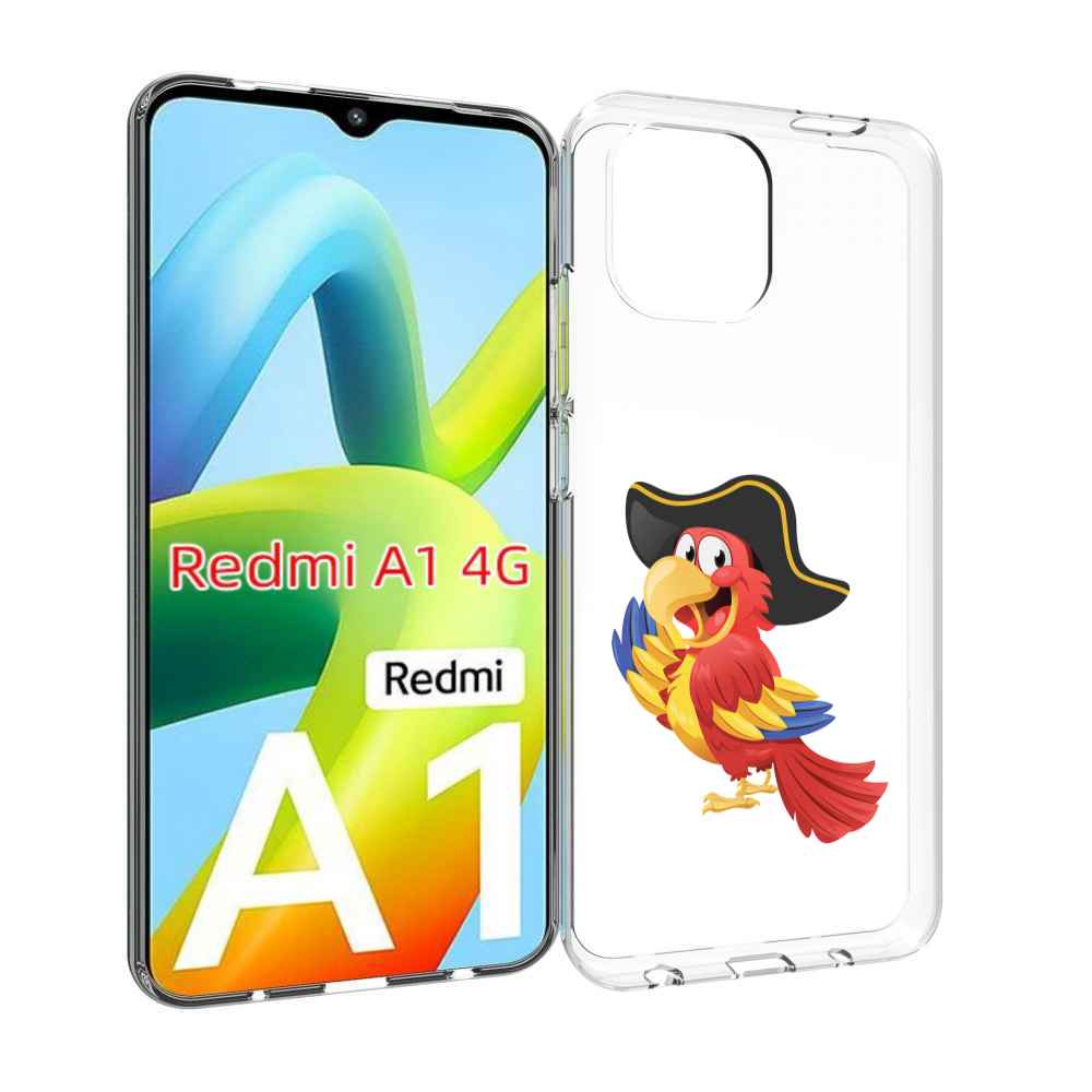 

Чехол Mypads Попугай-Пират Для Xiaomi Redmi A1, Прозрачный, Tocco
