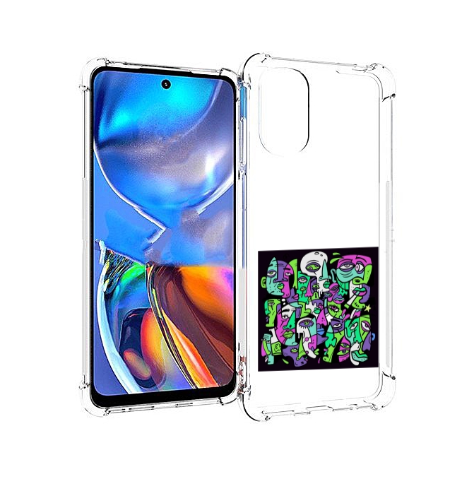 

Чехол MyPads Кривой эфир ATL для Motorola Moto E32, Прозрачный, Tocco