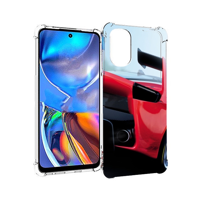 

Чехол MyPads Крыло-машины мужской для Motorola Moto E32, Прозрачный, Tocco