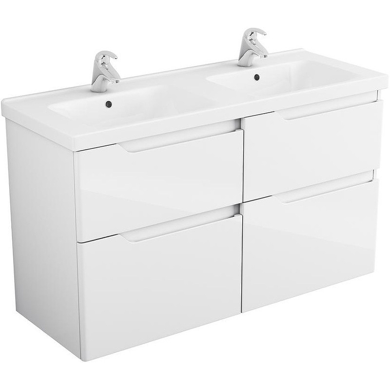 

Тумба под раковину Owl 1975 Hella stor 120 OW24.08.00 подвесная Белая глянцевая