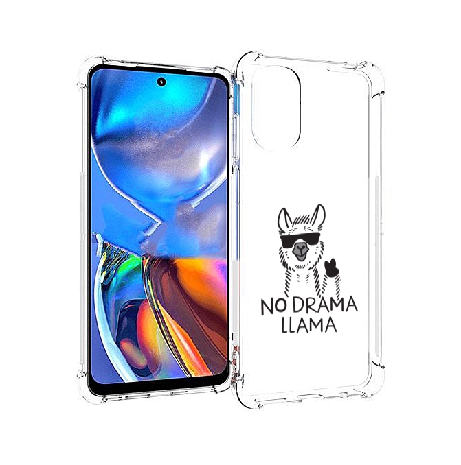 

Чехол MyPads Лама для Motorola Moto E32, Прозрачный, Tocco
