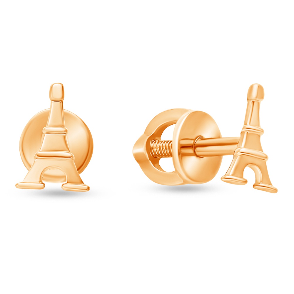 

Серьги пусеты из красного золота 585Gold 402004517, 402004517