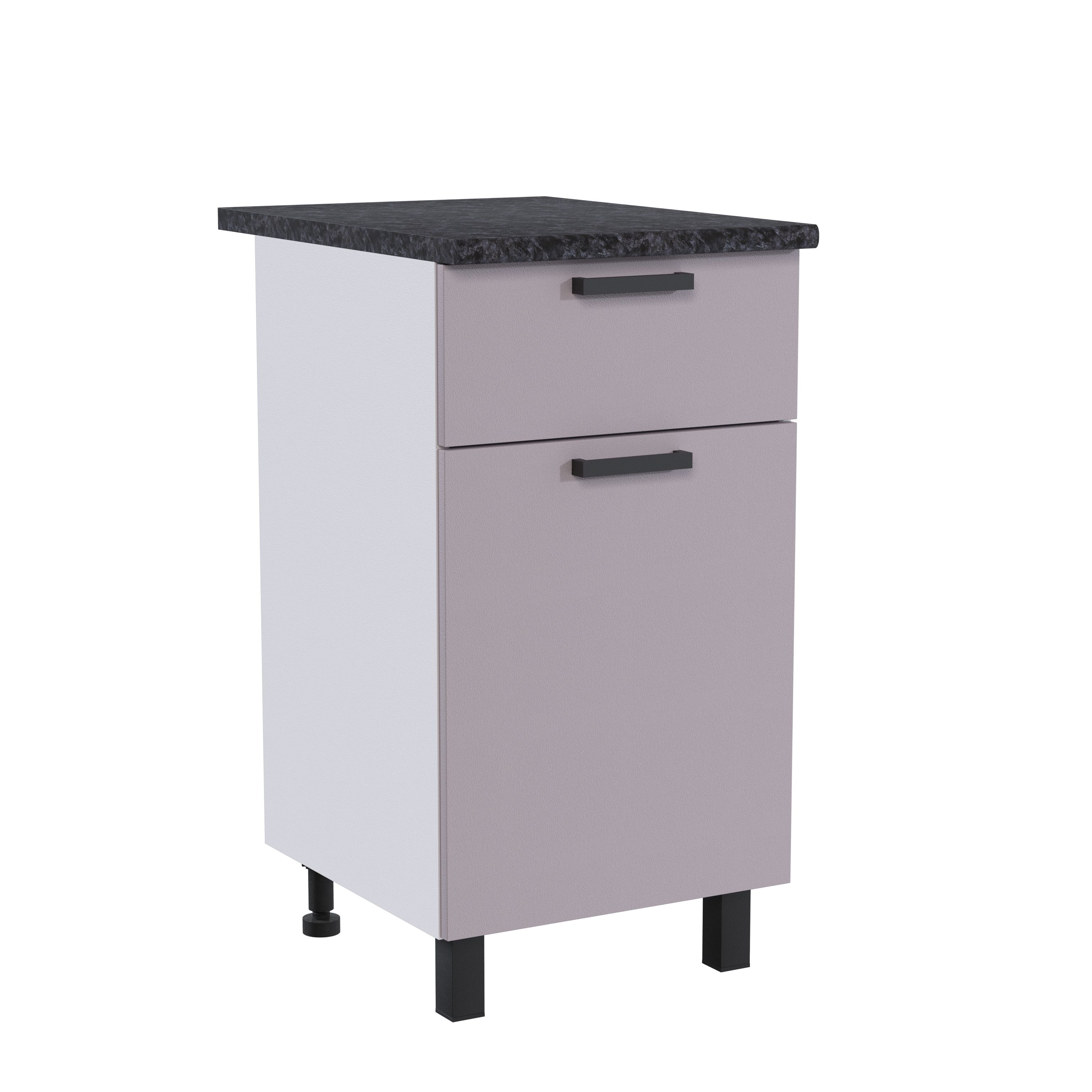 Напольный шкаф PDM Софт РСЯ1-50 500х440х830мм Лаванда Софт (Столешница Кастилло темный)