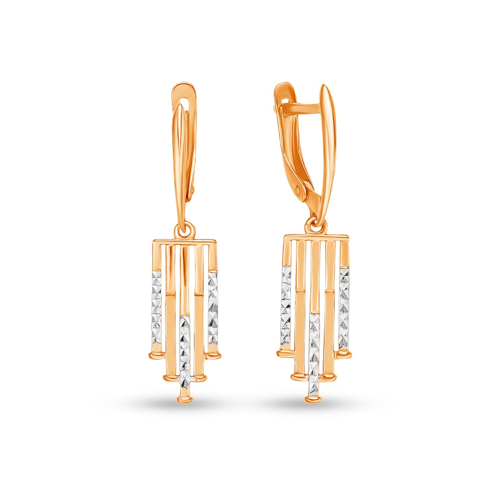 

Серьги подвески из красного золота 585Gold 402004519, 402004519