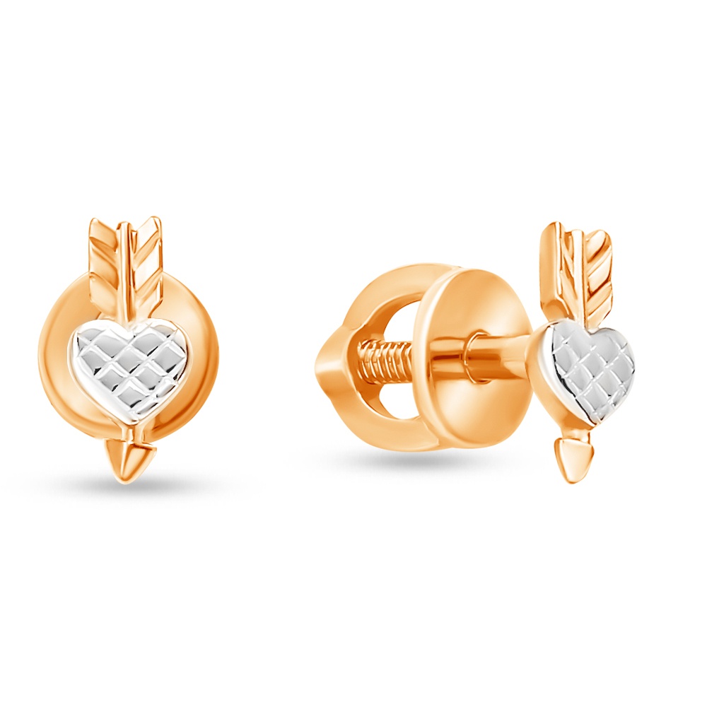 

Серьги пусеты из красного золота 585Gold 402004520, 402004520