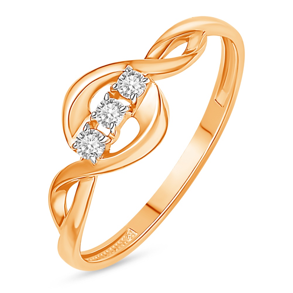 

Кольцо из золота р.  585Gold 301011970, фианит, 301011970