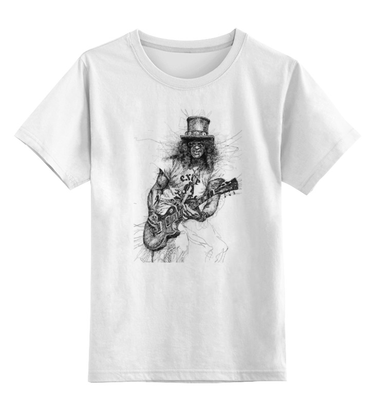 

Детская футболка классическая Printio Slash, р. 104, Белый, 0000000680958