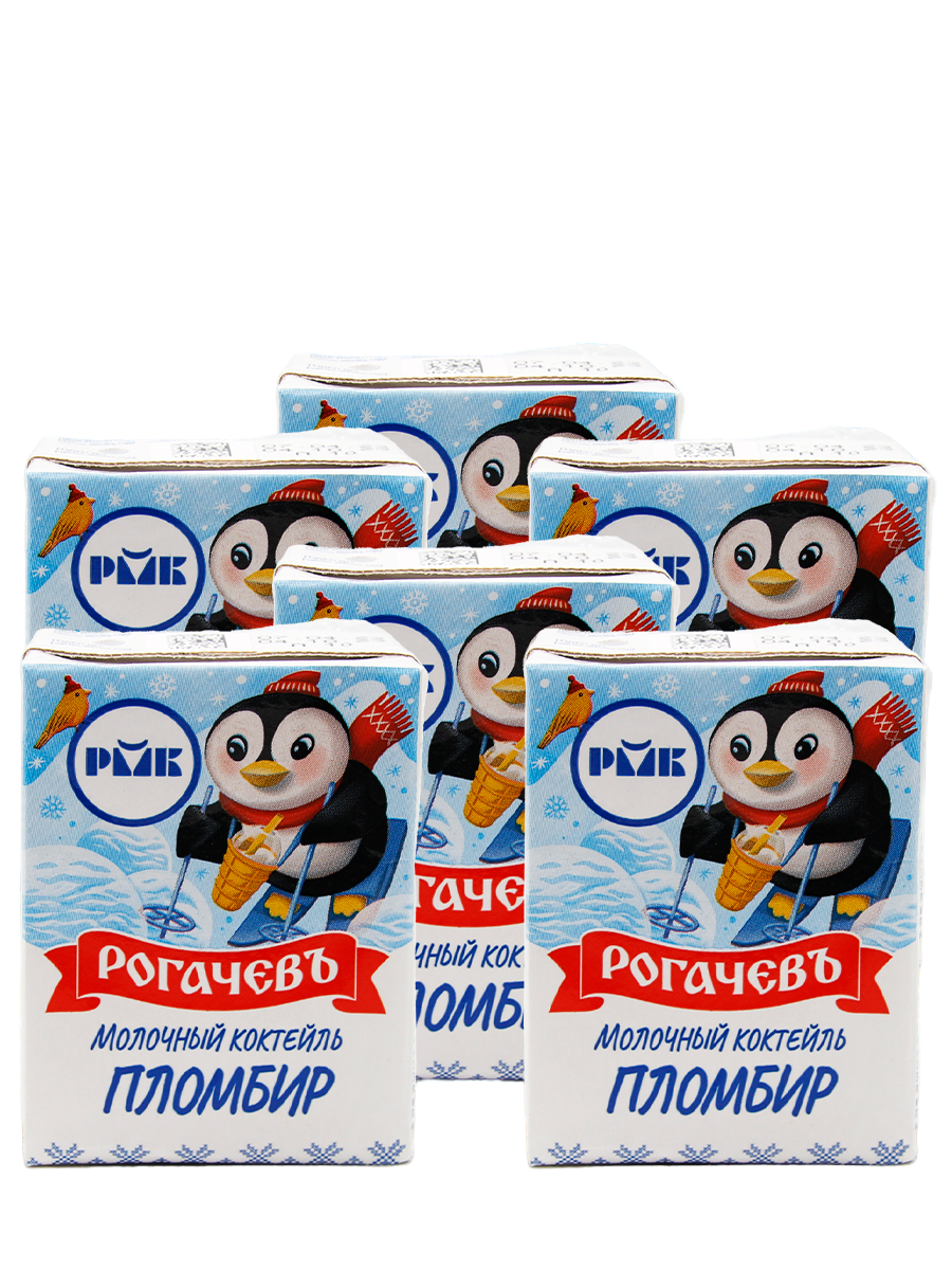 

Молочный коктейль "Кокос", 2,5%, Рогачев, 12 шт. по 200 г, коктейль