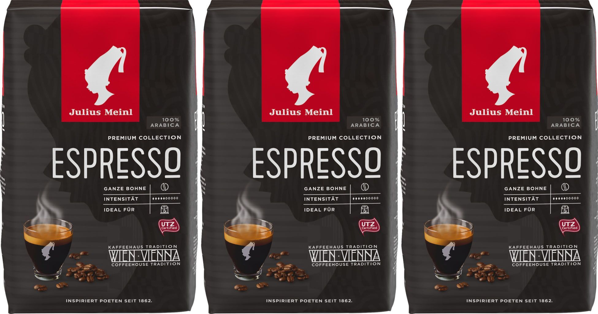 Кофе в зернах Julius Meinl Грандэ Espresso, арабика, 500 г х 3 шт.