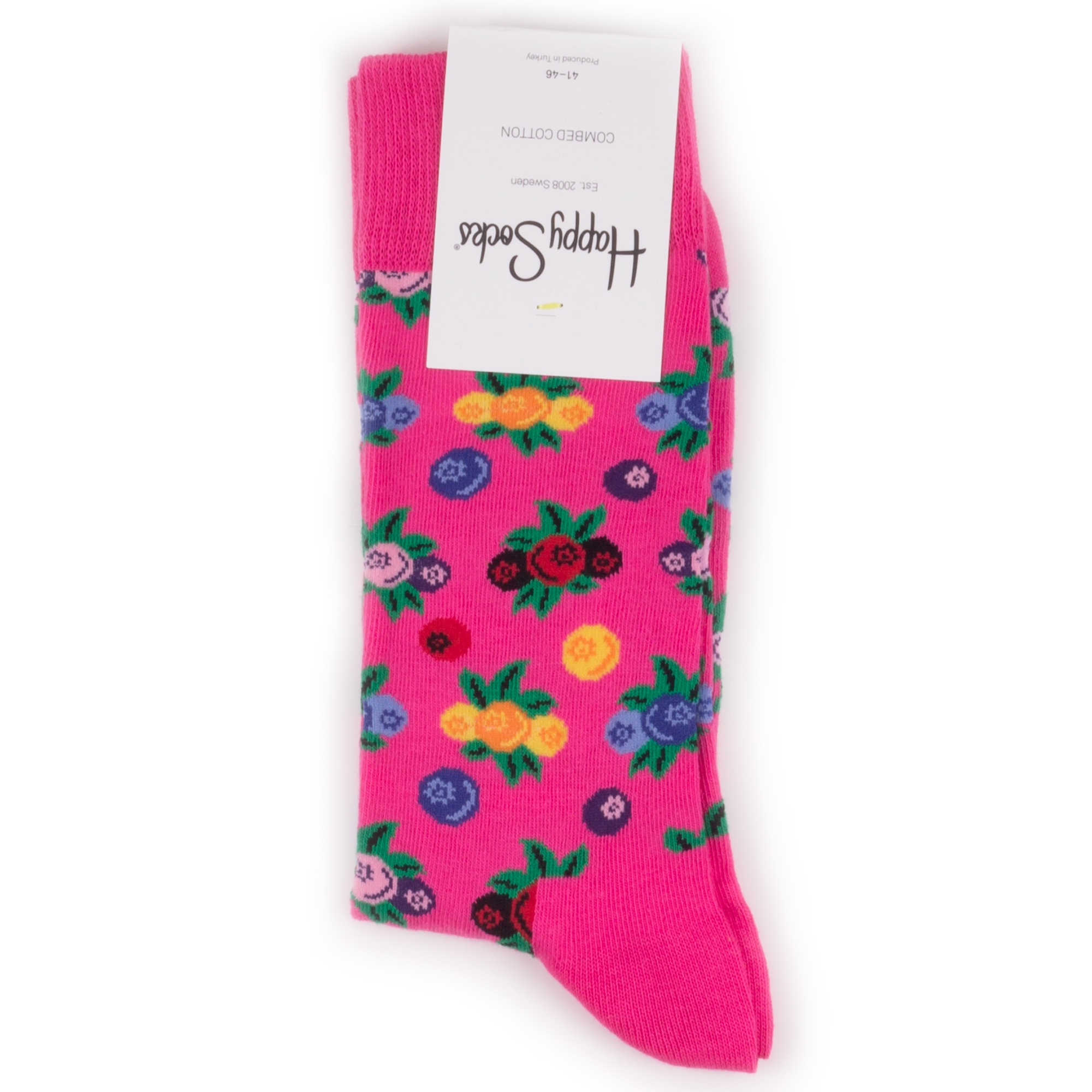 фото Носки happy socks berry розовые 41-46
