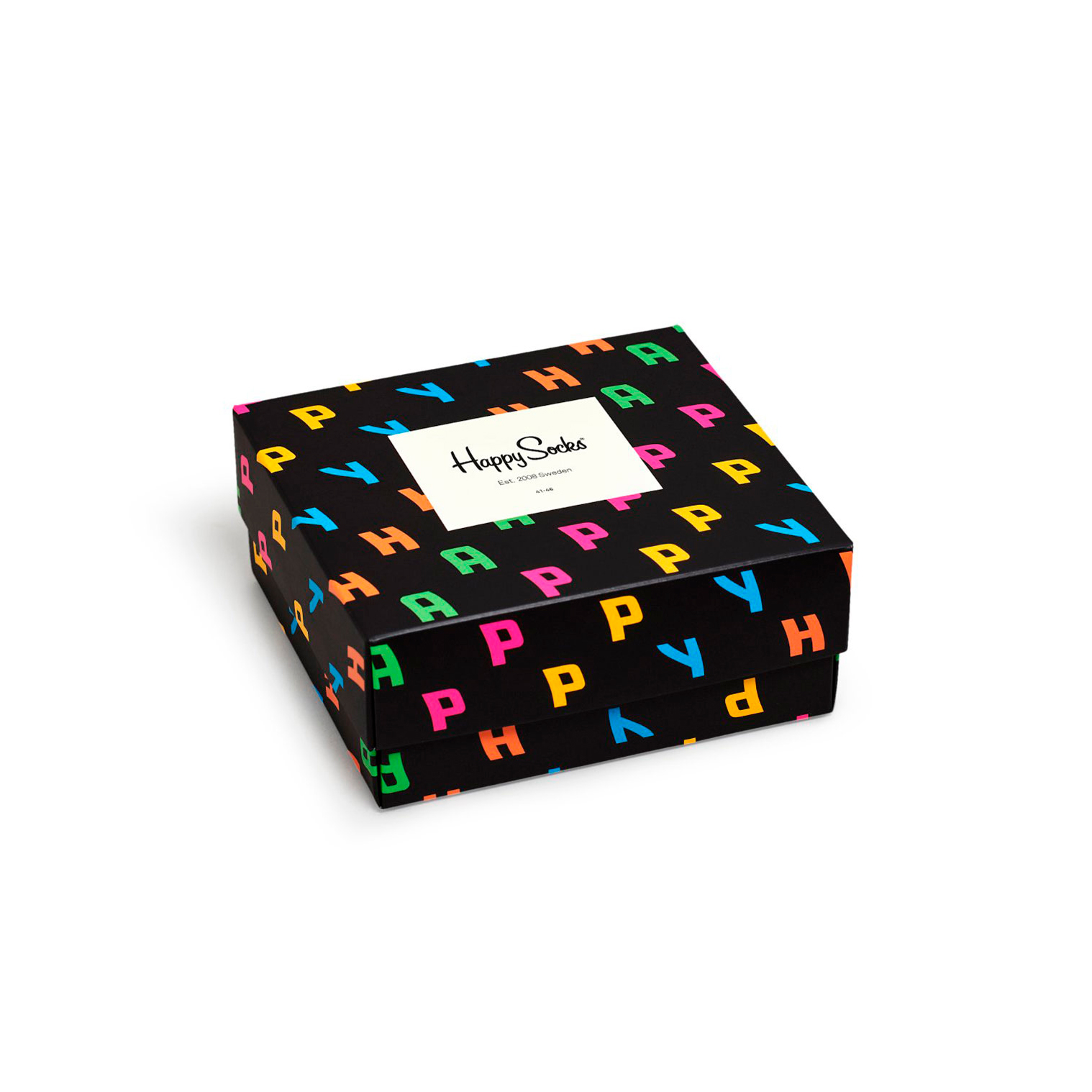 фото Подарочный набор носков унисекс happy socks happy gift box 2 pair pack разноцветный 41-46