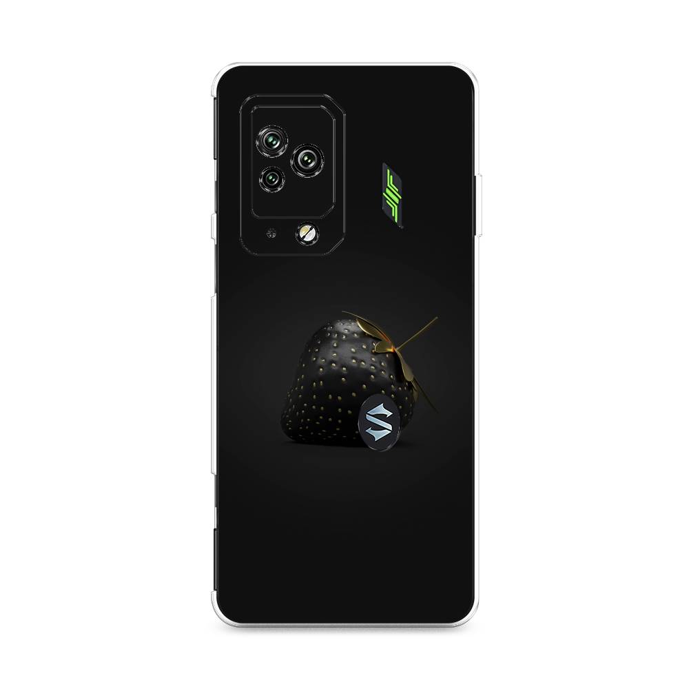 

Чехол Awog на Xiaomi Black Shark 5 Pro "Черная клубника", Разноцветный, 314150-10