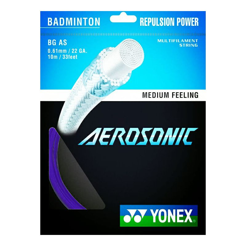 Струна для бадминтона Yonex 10m BG-AS Aerosonic, Purple