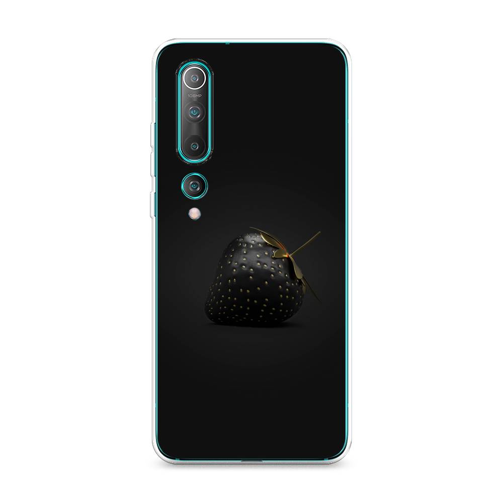 

Чехол Awog на Xiaomi Mi 10 "Черная клубника", Разноцветный, 37550-10